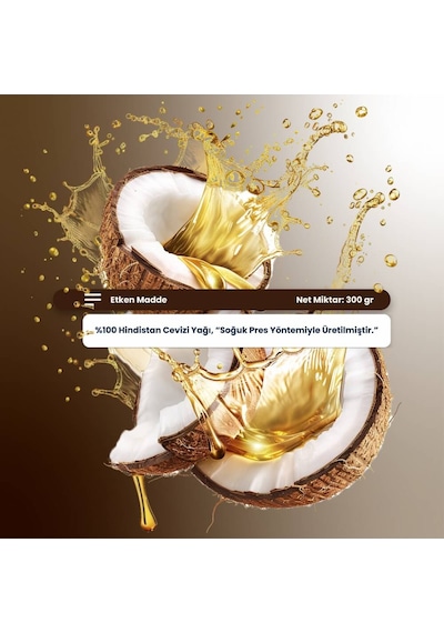 Smart Caps Hindistan Cevizi Yağı 300 Gr 300 G