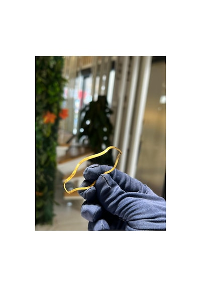 5 Gr Gram Dalgalı 4 Mm Desenli Enli Yatırımlık İşçiliksiz 22 916 Ayar Altın