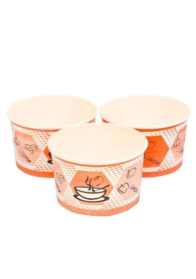 16 Oz Karton Çorba Kasesi+Kapak - 480Ml - 50 Adet