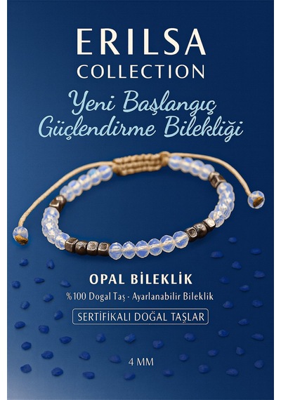 Sertifikalı Yeni Başlangıç Güçlendirme  Bilekliği - Opal Ve Çok Renkli