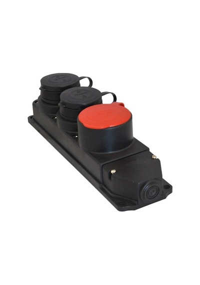 Tp Electric 3x25a Kauçuk Üçlü Grup Priz 1 Adet 3x25 +2 Adet 1x1