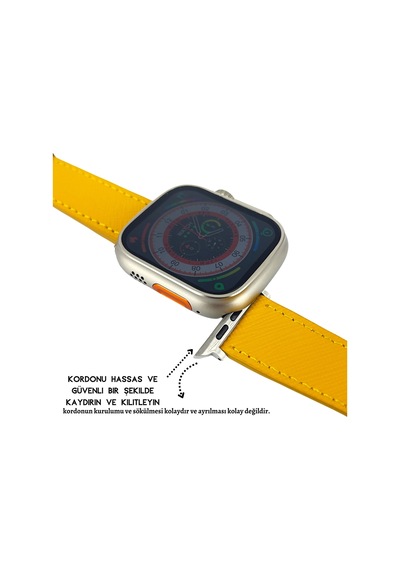 Dxl El Yapımı Hakiki Deri Kutulu Apple Uyumlu  Watch Kordon 38mm 40mm 41mm Watch  Ultra Kayış