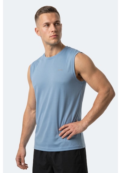 Slazenger Herofıt Erkek Kolsuz Mavi Atlet