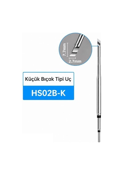 Fnırsı Hs02b-k Bıçak Uçlu Havya Ucu F210 Uyumlu, Hs-02b İçin