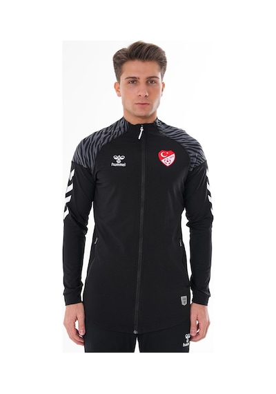 Hummel Tff Hakem Ders Ve Kamp Eşofman Üstü Siyah Siyah