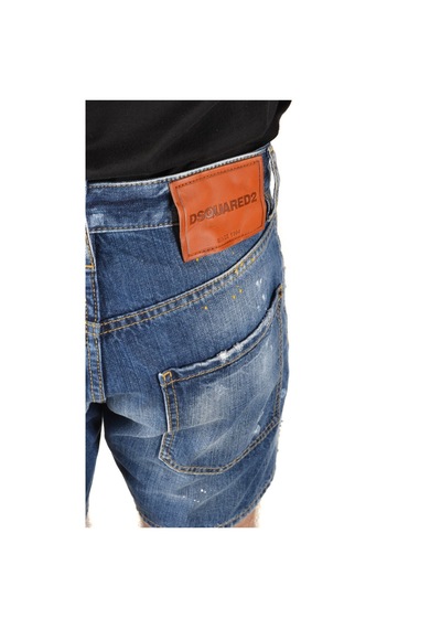 Dsquared2 Denim Jeans Short Mavi