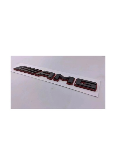 Vtr Benz Özel Tasarım Amg Monogram Gri-kırmızı Bagaj Yazısı Mercedes 842