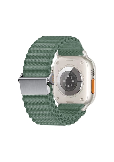 Watch 7 45mm Uyumlu Nrtk Krd-123 Naylon Kumaş Hasır Örgülü Kordon-yeşil