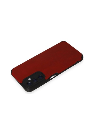 Samsung Uyumlu Galaxy A05s Kılıf Loop Deri Silikon Kırmızı