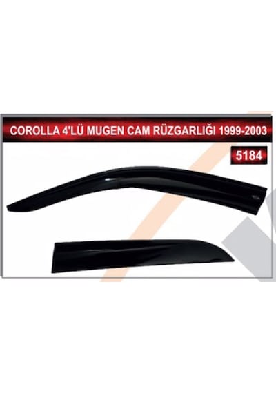 Toyota Corolla 1999-2003 Model Arası 4'Lü Mugen Cam Rüzgarlığı