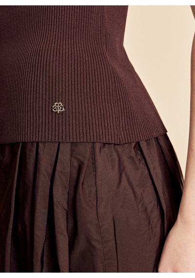 Brooks Brothers Kahverengi Kadın Balıkçı Yaka Kazak Bbfw26fkl026 Kahve