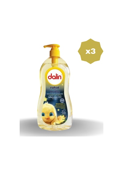 Dalin Rahat Ve Mutlu Saç Vücut Bebek Şampuanı 700 Ml - 3 Adet