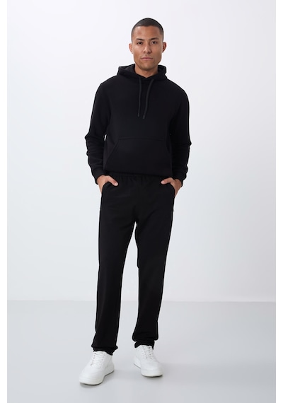 Tommy Life Klasik Cep Fermuarlı Siyah Erkek Eşofman Alt T06er-84669 T06er-84669 001