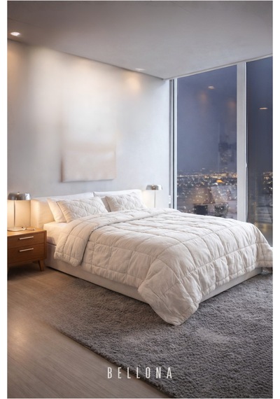 Bellona Tek Kişilik Natural Linen Keten Çantalı Yorgan 155x215 Cm Jüt Bej
