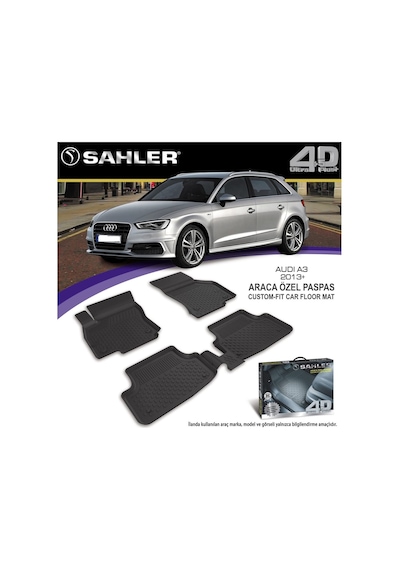 Sahler Audi A3 Havuzlu Paspas 4.5D 2018 Model Tam Uyumlu