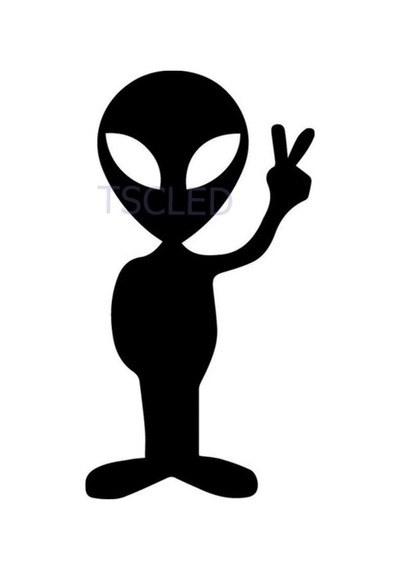 Alien Barış Güzel Araba Çıkartmaları Sticker