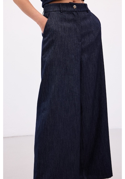 Sateen Livia Pantolon - Lacivert-136911 Lacivert