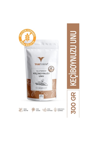 Tam Tarım Glutensiz Keçiboynuzu Unu 300 G