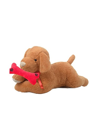 Ağzında Kemiği İle Peluş Yumuşacık Sevimli Köpek, Uyku Ve Oyun Arkadaşı-80 Cm Genel