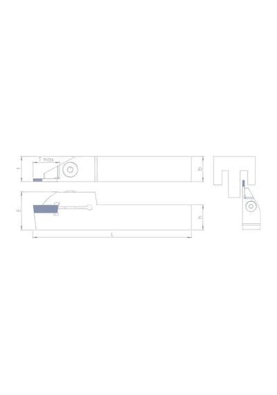 Fett Bktr/l - Zcc2 - 2525 - 4c..t-max:22 Vorgen Dış Çap Kanal Açma / Kesme Kateri