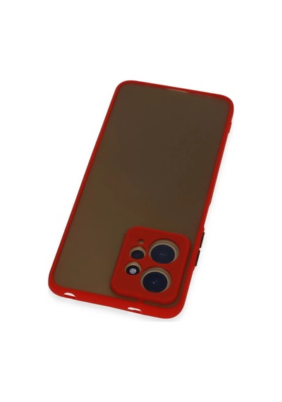Newface Xiaomi Redmi Note 12 4g Kılıf Montreal Silikon Kapak - Kırmızı