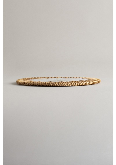 Meander Doğal Rattan El Yapımı Çerçeveli 16 Cm. Balık - Çiçek Des Naturel