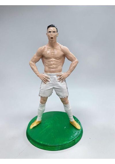 Cristiano Ronaldo Real Madrid Efsanevi Kas Sevinci 3d Tasarım Heykelcik 15 Cm Koleksiyonluk