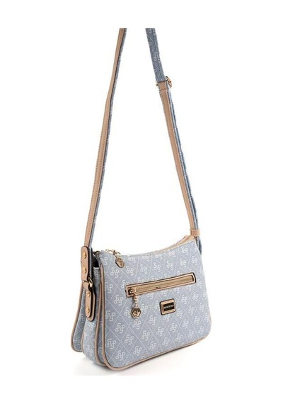 Silver Polo Sp818 Kadın Çapraz Çanta Monogram Mavi-ten
