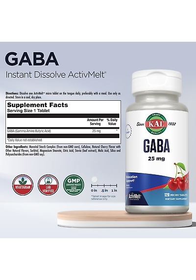Kal Gaba 25 Mg Activmelt Instant Dissolve Tablets