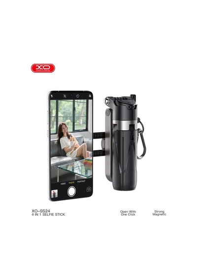 Ss24 Bluetooth V5.2 4'ü 1 Arada Selfie Çubuğu, Tripod, Kamera Ve Telefon Tutucu