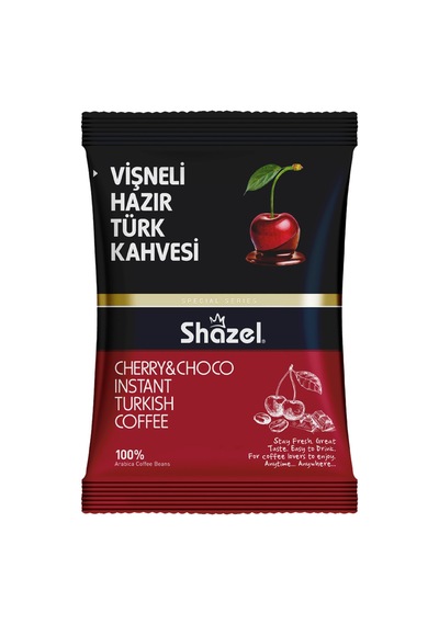 Shazel Vişneli Hazır Türk Kahvesi 100g X 4 Adet