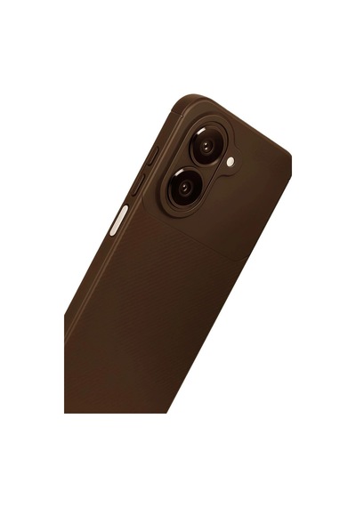Samsung Galaxy Uyumlu, A07 4g Auto Focus Karbon Kapak - Kahverengi