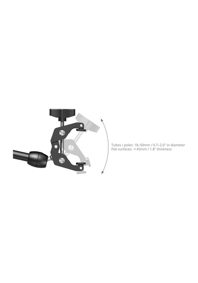 Smallrig 5624 Masaüstü Sihirli Kol Yengeç Şeklinde Kelepçe Kiti Siyah