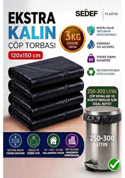 120x150 Çöp Ve Taşıma Torbası 3kg