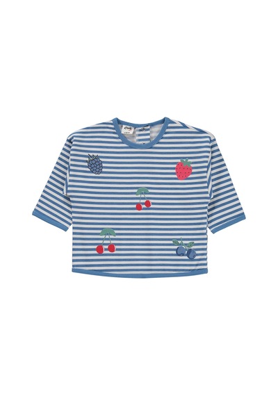 Civil Baby Karışık Meyve Baskılı 6-18 Ay Takım - Pastel Mavi