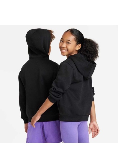 Nike K Nsw Club Flc Hd Fz Ls Lbr Siyah Erkek Çocuk Sweatshirt Fd3004-010