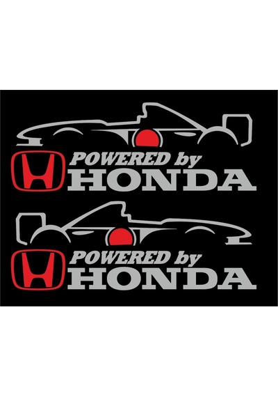Oto Sticker F1 Mclaren Powered By Honda Sticker 2 Adet