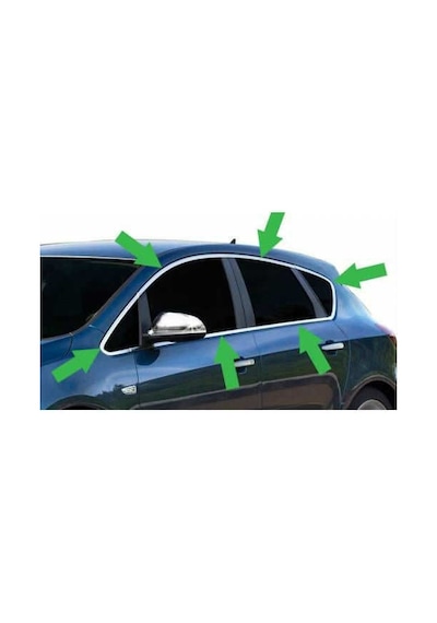 Opel Astra J Hb Cam Çerçevesi Kenar Çıtası Krom 12 Prç Full Set N11.3645