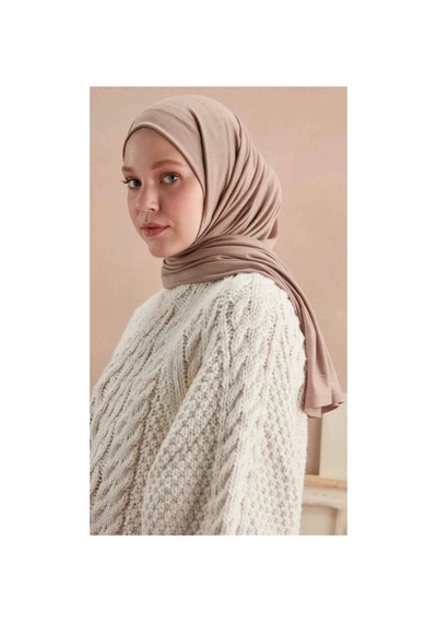 Ardün Hijab Bej Luxury Penye Şal Bej - 665598080 Bej