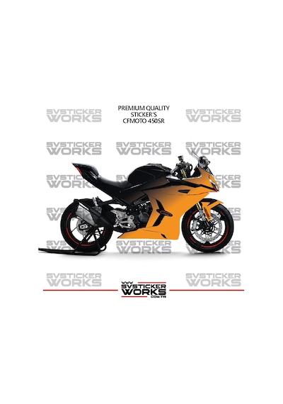 Cfmoto 450sr Kaplama Sticker Çift Renk Motor Kaplama Modeli Hazır Kit Yüksek Kalite 68903094