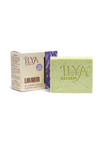 İlya Natural Lavanta Özlü Hatay'ın %100 Doğal El Yapımı Banyo Sabunu 100 G