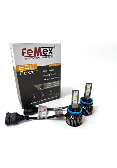 Yeni Eco Power H16 Şimşek Etkili Led Xenon Fanlı 50w 9000 Lumen