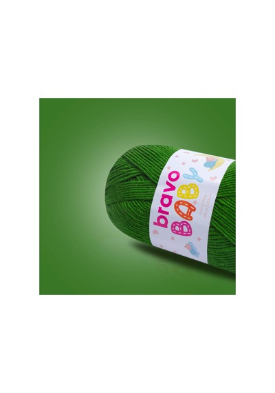 Baby Tüylenmez Anti Pilling Bebek Yünü 100 Gr 250 Metre Renk Kodu: 320 Yeşil