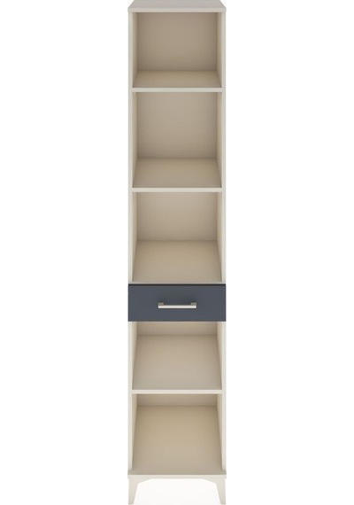 Hyperion Dolap 4 Raflı Tek Çekmeceli 44x44x221 Aytaşı-antrasit Aytaşı
