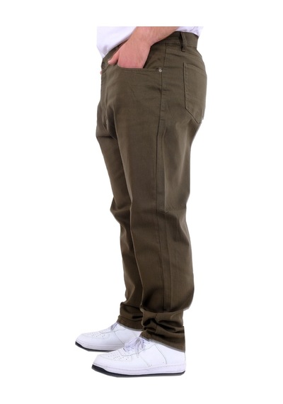 Mode Xl Büyük Beden Erkek Gabardin Pantolon 5 Cep Doğa Classic 22920 Haki Haki