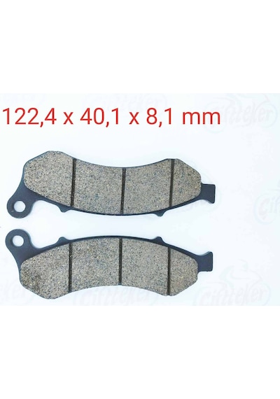 Ön Fren Disk Balatası Cbs Mh 125 L Drift Kd125 F Kıden A Kalite