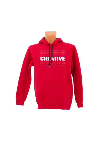 Creative Baskılı Sweatshirt Sarı