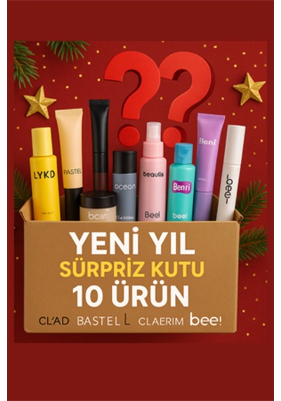 Yeni Yıl Sürpriz Güzellik Kutusu 10'lu Kozmetik Hediye Seti Sürpriz İçerik