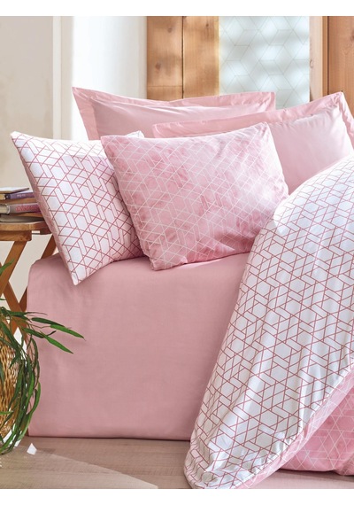 Tek Kişilik Minimal Nev Takımı Pembe Renkli