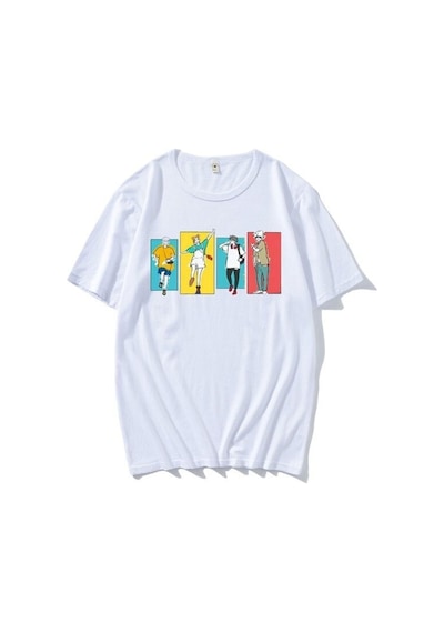 Noıssey Kırmızı Etiket Gala Erkek T-shirt Jujutsu Kaisen Model79 16922 Beyaz
